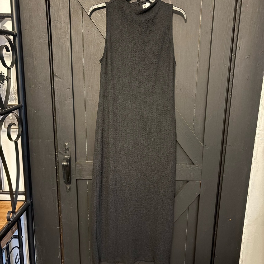 Elegant Black Sleeveless Maxi Dress
